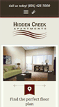 Mobile Screenshot of hiddencreekhomes.com